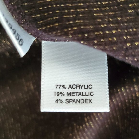 Ann Taylor Sleeveless Surplice V-neck Top | Like New | XSP | Brown Gold Metallic - Picture 9 of 13